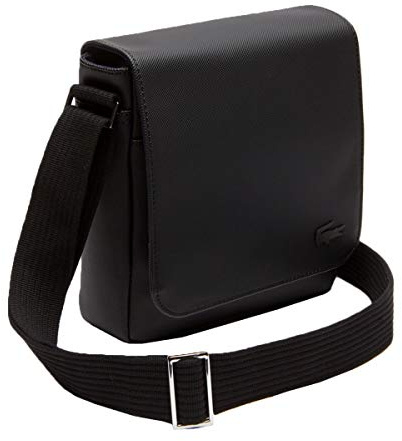 Lacoste Herren Nh2341 Umhängetasche, Schwarz, Einheitsgröße
