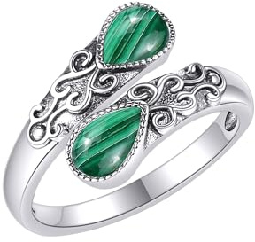 Mondstein Ring für Damen Sterling Silber Regenbogen Einstellbar Bandringe Schmuck Geschenke für Mädchen