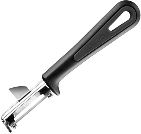 Westmark 28032270 Sparschäler Gentle für Linkshänder, PP/Edelstahl, schwarz / silber, 16,5 x 3,7 x 1,8 cm