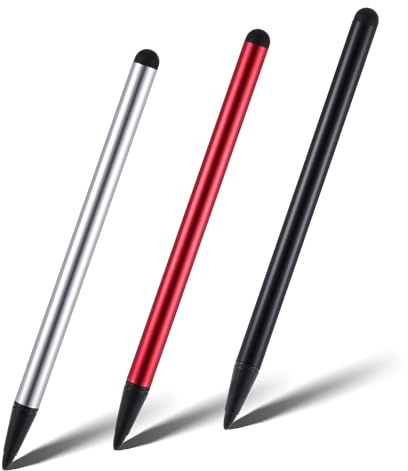 3 Stück Touchscreen Stift, Stift Für Tablet Universelles Kapazitiver Stifts 2 in 1 Stylus Tabletstift für Alle Tablets, Handys, Kapazitiven Touchscreen-Geräten, Andere Touchscrees