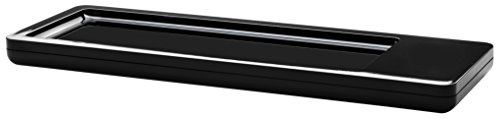 HAN Stiftschale i-Line CHROME, elegante, moderne Stiftablage mit Magnet für Büroklammern und rutschfestem Schaumstoffboden, 17650-13, schwarz