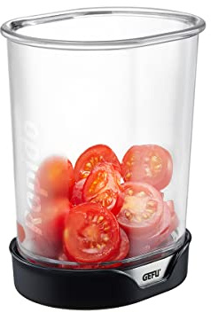 GEFU Scheibenschneider RAPIDO - Profi Schneidebecher für schnelles und sicheres Schneiden von Obst, Gemüse, Eiern, Käse