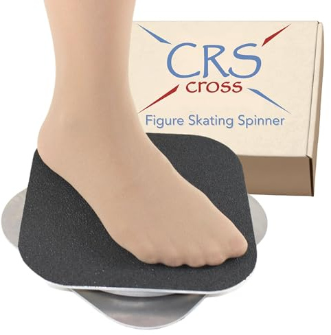 CRS Cross Spinner für Eiskunstlauf - Trainingshilfe für Eiskunstläufer, Gymnastik, Tanz und Ballettpirouette Metall 20,3 cm-Spinning-Trainer.