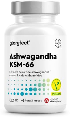 Ashwagandha KSM-66® – 210 Kapseln - 7.200mg reines Ashwaga. | 600mg Extrakt (12:1) pro Tag – Vegan, laborgeprüft, ohne Zusätze in Deutschland hergestellt