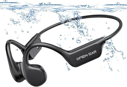 Relxhome Kopfhörer Schwimmen, Knochenschall Kopfhörer Bluetooth 5.4 | 10 Stunden Spielzeit, MP3 Sport Kopfhörer Eingebaute 32GB Speicher, IPX8 Wasserdicht, Open Ear Kopfhörer für Schwimmen Laufen