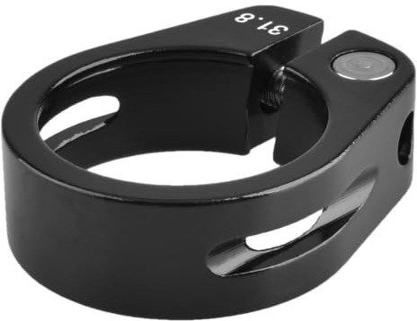 TRIWONDER Fahrrad Sattelkloben 25,4/28,6/31,8/34,9 mm, Sattelklemme Schnellspanner Sattelstütze Sattelstützenklemme für MTB und Rennrad (Schwarz - 31.8mm)