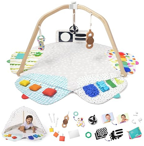 Lovevery | Spielbogen | Preisgekrönte, stufenweise entwicklungsfördernde Spielmatte von Baby bis Kleinkind