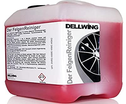 DELLWING Der FelgenReiniger Anwendungsfertig 5 L – Geeignet für behandelte Alufelgen & Stahlfelgen – Nur 1-5 Minuten Einwirkzeit