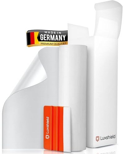 Luxshield Lackschutzfolie 12x200cm für Auto, Motorrad, Bike - Schutzfolie transparent glänzend, selbstklebend, Meterware aus DE