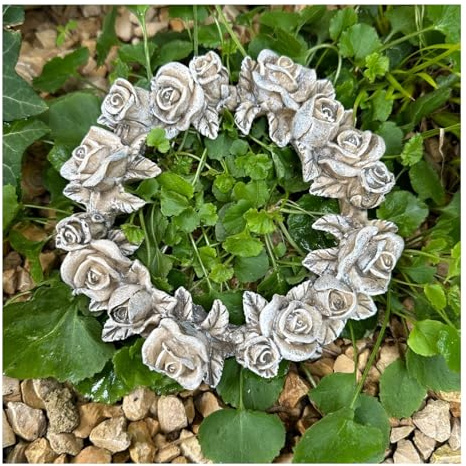 Grabschmuck Rosenblüten Rose Rosenkranz Rosen Kranz auch für Grabgesteck Grabdekoration wetterfest