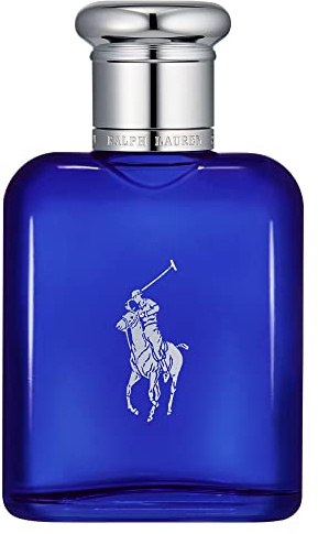Ralph Lauren Polo Blue Eau de Toilette für Herren, erfrischend-aromatischer Duft mit Melone, Gurke & Mandarine, für den aktiven Mann, 75 ml