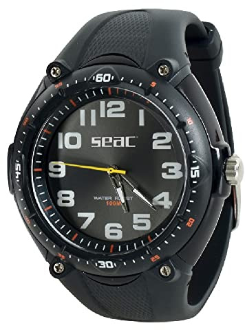Seac Unisex-Adult Mover Armbanduhr mit Edelstahlgehäuse, Wasserdicht 100 mt