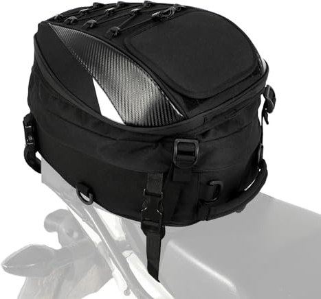 AnXin Motorrad Rucksack, Moto Hecktasche – Dual-Use-Motorr-wasserdichter Rucksack, Moto Satteltasche, Outdoor-Campingtasche, Aufbewahrung, Reisegepäcktaschen