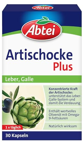 Abtei Artischocke Plus Kapseln - zur Unterstützung des Leber-Galle-Systems und der Verdauung, 30 Stück