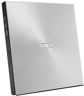 ASUS ZenDrive U7M externer DVD-Brenner | MacBook & Windows, inkl. 2x M-Disk Rohlingen, Brennsoftware & Nero Backup App, M-Disc Support, USB 2.0, silber, B99U517