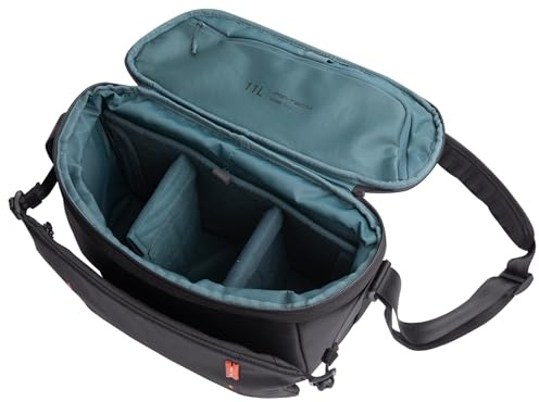PGYTECH OneMo Sling Kamera Sling Tasche Umhängetasche 11L, Schwarz | Erweiterbar auf 13L, Für 14 Zoll Laptop, Breites Schulterpolster, Stativ Gurte, Für DSLR, Systemkameras & Drohnen