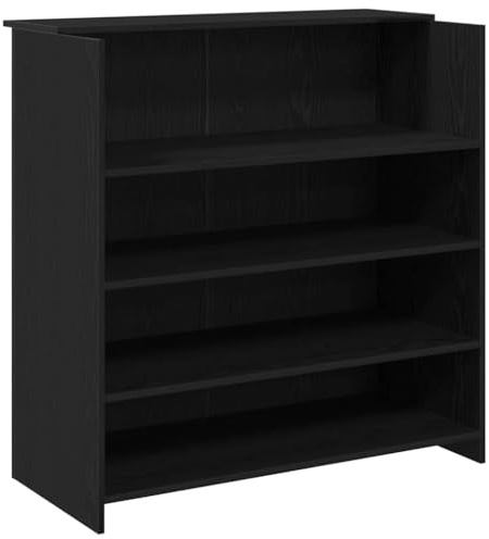 vidaXL Empfangstresen Schwarze Eiche 100 x 50 x 103,5 cm Holzwerkstoff