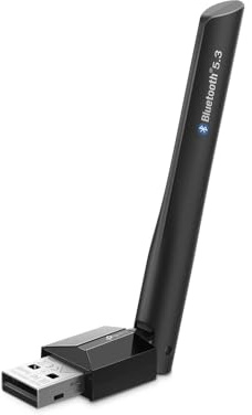 TP-Link UB500 Plus USB Bluetooth 5.3 Adapter Dongle für PC Laptop Desktop Computer, Unterstützt Windows 11/10/8.1/7, Plug & Play, Verstellbare Multidirektionale Antenne