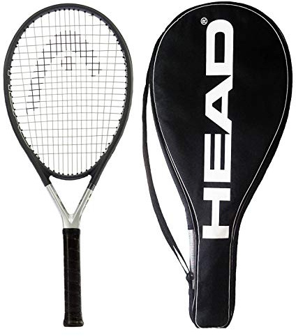 Head 234914S20 Ti S6 Tennisschläger – vorbesaiteter Kopf Heavy Balance 27,75 Zoll Erwachsene Schläger – 4 1/4 in Grip, Schwarz