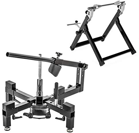 Reifenmontiergerät 12-21" Set + Wuchtbock für Motorradreifen schwarz