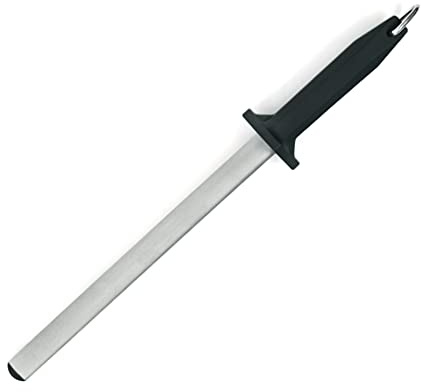 GRÄWE Diamant-Wetzstahl - Härte 70-80 HRC - Messerschärfer mit Diamantbeschichtung - oval - Zuglänge 25 cm