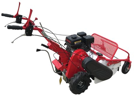 P. Lindberg Schlegelmulcher, handgeführt Hochgrasmäher 60 cm, 32 Y-Schlegel | Benzin-Schlegelmäher mit 3 Vorwärtsgängen, einstellbarer Schnitthöhe, ideal für große Außenflächen, dichtes Gras und Gestrüpp
