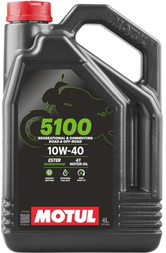 Motul 104068 4-Takt-Motoröl - 5100 4T, 10 W-40, 4 L