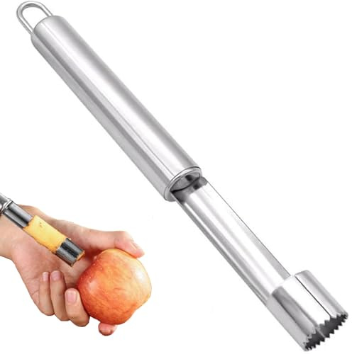 SURALIN 1PCS Apfelentkerner Entkerner, Apfelentkerner aus Edelstahl, rutschfest und rostfrei, geeignet für Äpfel, Birnen und anderes Obst und Gemüse
