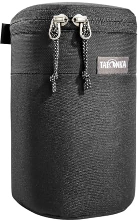 Tatonka Objektivtasche Lens Pocket - Gepolsterte Tasche für Kamera-Objektive bis 11 cm oder 16 cm Länge - Mit Gürtelbefestigung und Reißverschlussdeckel