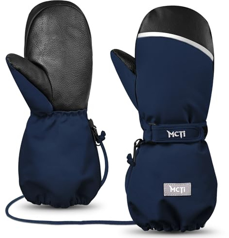 MCTi Skihandschuhe fäustlinge Kinder Wasserdicht Wärme Junge Mädchen 1-15J