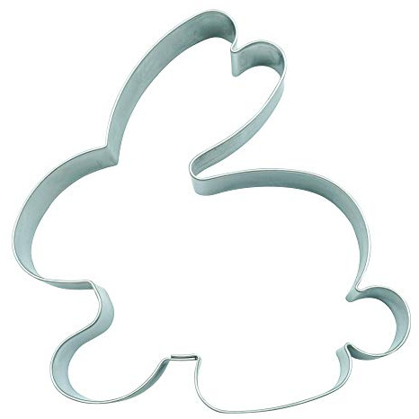 BekkiB - Ausstecher Hase - 9,5 cm lang - Große Ausstechformen aus Edelstahl sind spülmaschinengeeignet - Ideal für Ostern - 2007