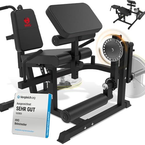 HVO Beinstrecker Beinbeuger Gerät Maschine: Beintrainer Bein trainingsgerät Muskelaufbau für zuhause Bizeps Preacher Curl Leg Curl Machine Extension Schwarz