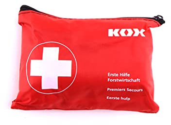 KOX Erste Hilfe Set Forstwirtschaft Reißverschlusstasche