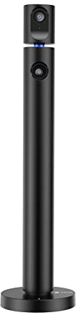 CZUR Halo Dual Webcam 180° Drehbare, 1080P Kamera mit Mikrofon Streamcam Videokamera 90° Sichtfeld Camera für PC, Computerkamera, Plug and Play, für Zoom/Skype/Teams/Hangouts