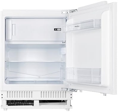 Amica Unterbau Kühlschrank mit Gefrierfach für 82 cm Nische Festtür-Technik elektronische Steuerung Inverter Kompressor Tür-Offen-Alarm
