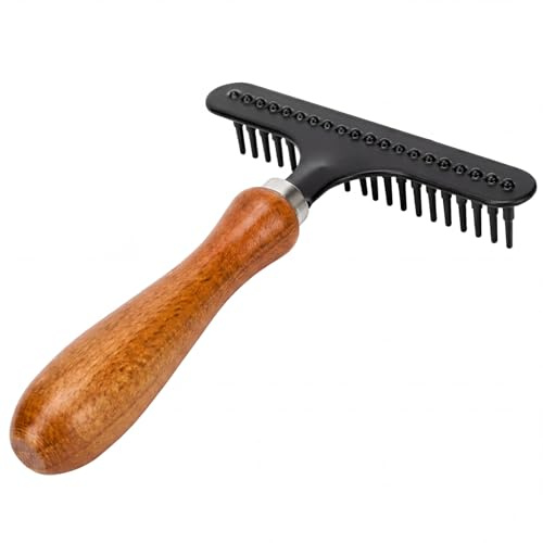 Teppich Kamm, Hand-Teppichrechen,Teppichkamm,Rechen, Teppich Bürste Teppich Reiniger Teppichbürste,Reinigung,Pflege,Eisen,Haarpflege, Teppichrechen für Schönheitssalon