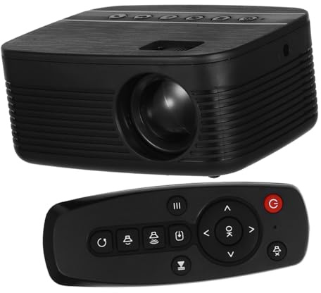 OSALADI Mini Portable Projektor Für Heimkino Tragbarer Beamer Mit USB Und -kartenanschluss Für Familienunterhaltung