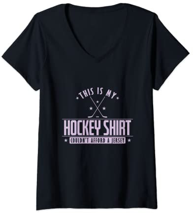 Damen Hockey-Trikot T-Shirt mit V-Ausschnitt