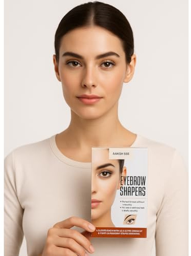 Augenbrauenformer, Wachsstreifen, unerwünschte Gesichtshaarentfernung, Augenbrauenwachs-Set, 56 vorgeschnitten, essentielle Augenbrauenformer, Wachsstreifen für alle Frauen und Mädchen