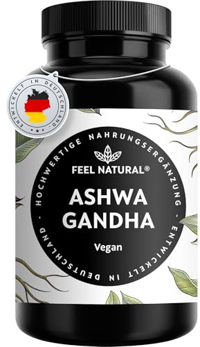 Ashwagandha Kapseln hochdosiert 120 Stück – 600mg Ashwagandhawurzel pro Tagesdosis – vegan & ohne unnötige Zusätze – in Deutschland entwickelt & laborgeprüft