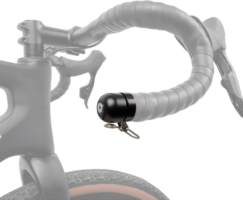 2in1 Fahrradklingel als Lenkerstopfen, 22,2 mm, Fahrrad Glocke als Lenker Endkappe, Miniklingel Bella DBX von M-WAVE
