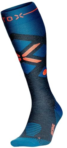 STOX Energy Socks Skisocken Herren, Kompressionsstrümpfe, Merino Socken, Ski und Snowboard Thermosocken, Compression Socks Men, Thermo Socken