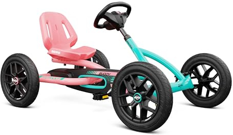 BERG Buddy Lua Pedal Gokart | Kinderfahrzeug | ab 3 Jahre | Tretfahrzeug mit hohem Sicherheitsstandard | Luftreifen und Freilauf | Verstellbarer Sitz