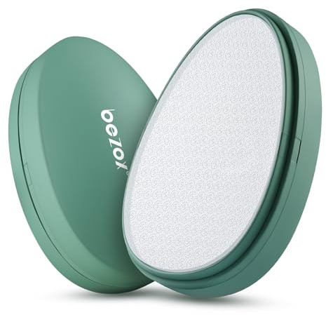 BEZOX 2in1 Nano Glas Hornhautentferner - Hochwirksame Hornhautfeile für samtweiche Füsse - Professionelle Fußpflege sicher & schnell Zur Hornhautentfernung auf nassen und trockenen Füßen