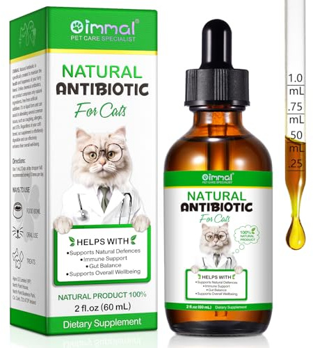 Katzen Antibiotika bei Infektionen - Natürliche Antibiotika für Katze - lindert Hustenallergien & Harnwegsinfekte - ohne künstliche Zusätze