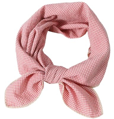Rot Weiß Trachtentuch, 70 x 70cm Kariertes Halstuch, Oktoberfest-Kleidung Halstuch Kopftuch Armtuch, Baumwolle Quadrattuch, Trachten Accessoires Damen Herren für Oktoberfest Outfit Bayern Party