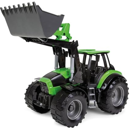 Lena Worxx Traktor Deutz-Fahr Agrotron 7250 TTV mit Frontlader 45 cm, realistisches Landwirtschaft Spielfahrzeug, robuster Trecker mit funktionstüchtiger Ladeschaufel, für Kinder ab 3 Jahren