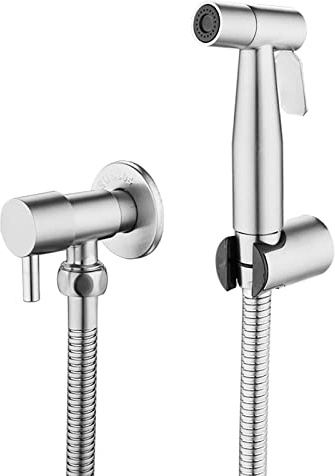 LOSCHEN Bidet Toilettensprüher, Hand Bidet Sprayer, Bidet Handbrause, Edelstahl Duschkopf Bidet Armaturen für Haustierbad/Körperpflege/WC