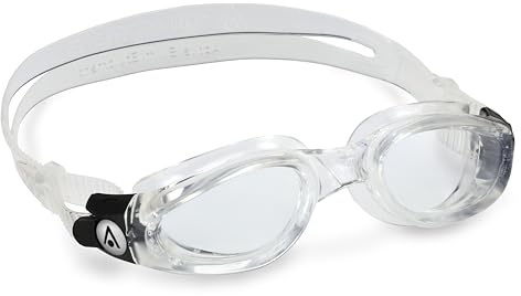 Aquasphere Kaiman- Schwimmbrille, Schwimmbrille, für Erwachsene mit UV-Schutz, Silikondichtung, 180°-Sicht, beschlagfreie und auslaufsichere Gläser für Männer und Frauen