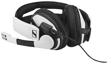 EPOS I Sennheiser GSP 301 Gaming Headset Kopfhörer, Geräuschunterdrückendes Mikrofon, Flip-to-Mute, Ergonomisch, Ohrpolster, Kompatibel mit PC Mac PS4 PS5 Xbox Series X Xbox One Nintendo Switch, Weiß